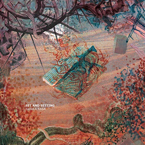 Album cover: abstract, colorful artwork with a floating, distorted book.
