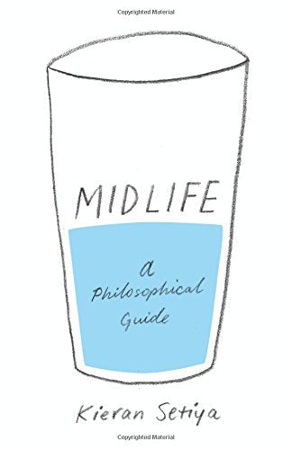Book cover featuring a hand-drawn glass half-filled with blue liquid and title text.