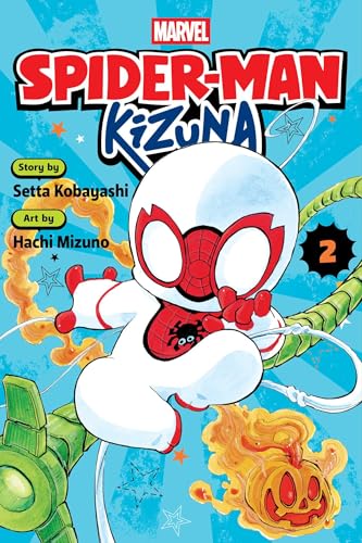 Spider-Man: Kizuna, Vol. 2 cover featuring a chibi Spider-Man in a white suit.
