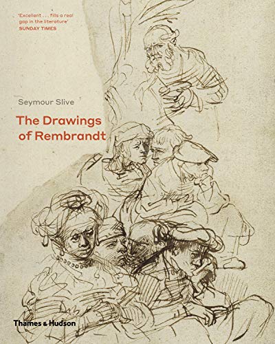 Book cover featuring Rembrandt’s expressive, detailed pen and ink drawings.