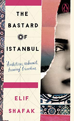 Book cover for The Bastard of Istanbul featuring a partial woman's face and patterns.
