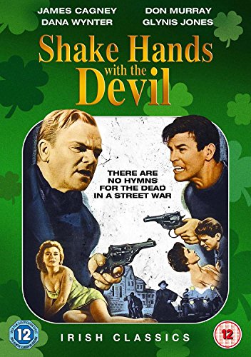 DVD cover for "Shake Hands with the Devil" featuring actors and guns.