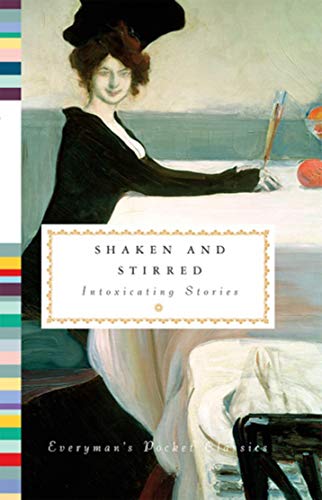 Book cover: "Shaken and Stirred" with a painting of a woman in black.