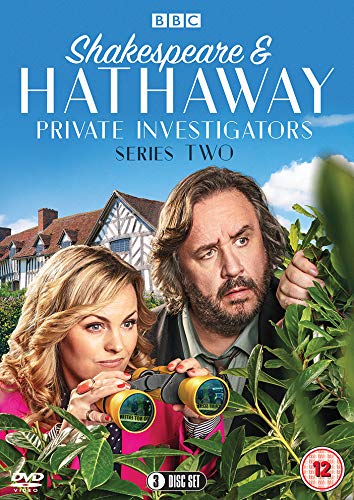 DVD cover of "Shakespeare & Hathaway: Private Investigators Series Two" with actors holding binoculars.