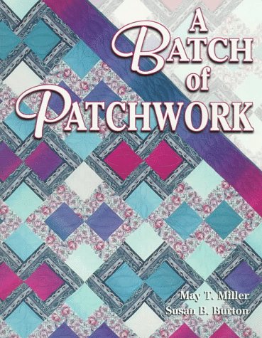 Book cover titled A Batch of Patchwork featuring a colorful geometric quilt pattern.