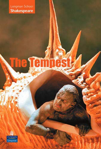 Book cover for “The Tempest” featuring a man emerging from a shell.