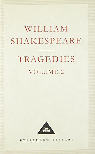 Cream-colored book cover with red text: "William Shakespeare Tragedies Volume 2".