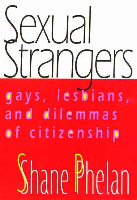 Book cover with colorful text: "Sexual Strangers" by Shane Phelan.