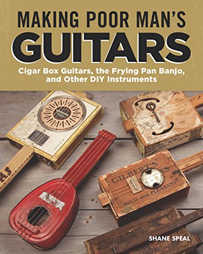 Book cover featuring handmade cigar box guitars and DIY instruments.