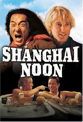 Jackie Chan and Owen Wilson on the cover of the film Shanghai Noon.