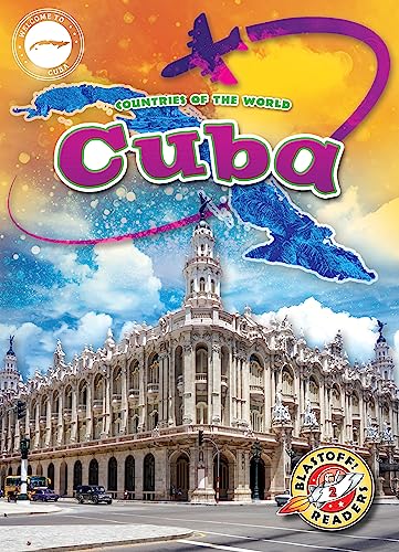 Book cover featuring Havana architecture, a plane, and the word "Cuba".