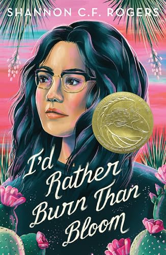 Book cover: portrait of a young woman with dark hair and glasses.