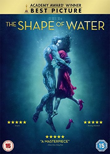 DVD cover for "The Shape of Water" featuring a couple underwater.