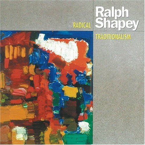 Album cover with abstract colorful artwork and "Ralph Shapey" in white text on beige background.