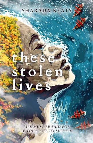Book cover showing a rocky cliff shaped like a face overlooking a blue sea.