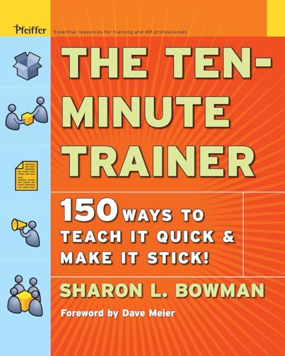 Book cover: "The Ten-Minute Trainer" with icons and orange background.