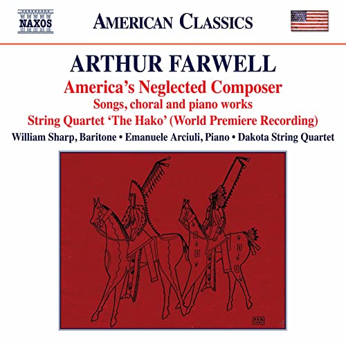 CD cover for Arthur Farwell’s music featuring Native American imagery.