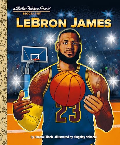Little Golden Book cover featuring basketball player LeBron James with a ball.