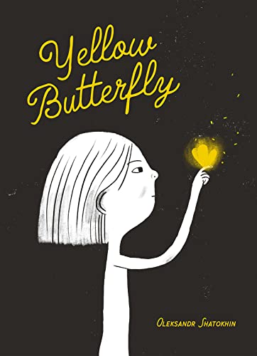 Book cover: girl looking at a glowing yellow butterfly.