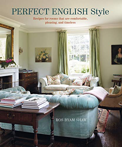 Book cover showing a cozy living room with a light blue tufted sofa.
