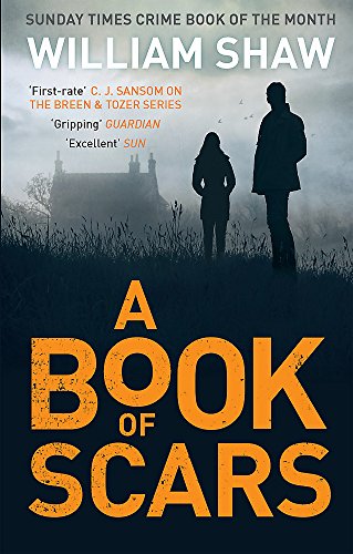 Book cover showing silhouettes of two people standing in a field before a house.