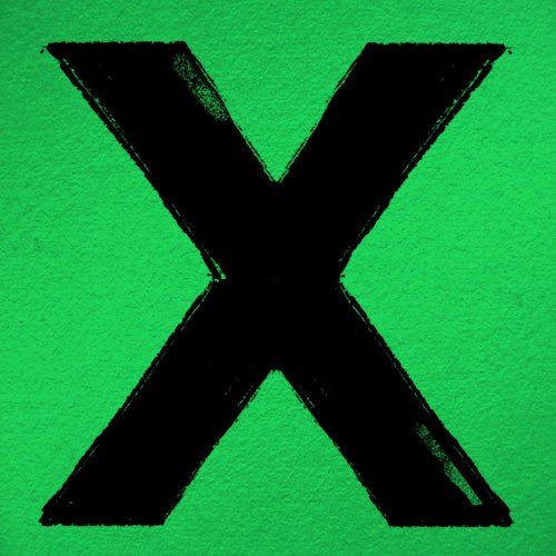 Green background with a large, black, textured letter "X" in the center.