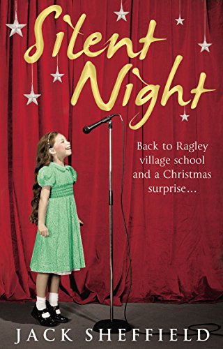 Book cover: girl at a microphone on a stage with red curtains.