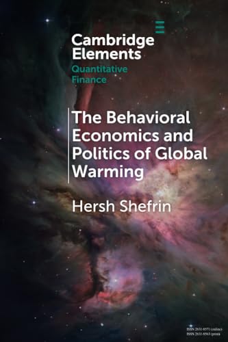 Book cover with nebula background, title: "The Behavioral Economics and Politics of Global Warming.