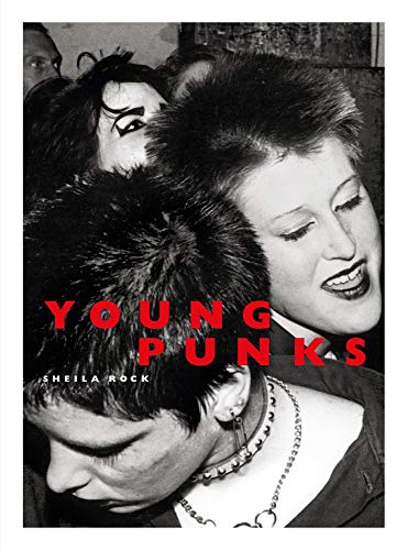 Black and white photo of young punks, book cover titled "Young Punks".