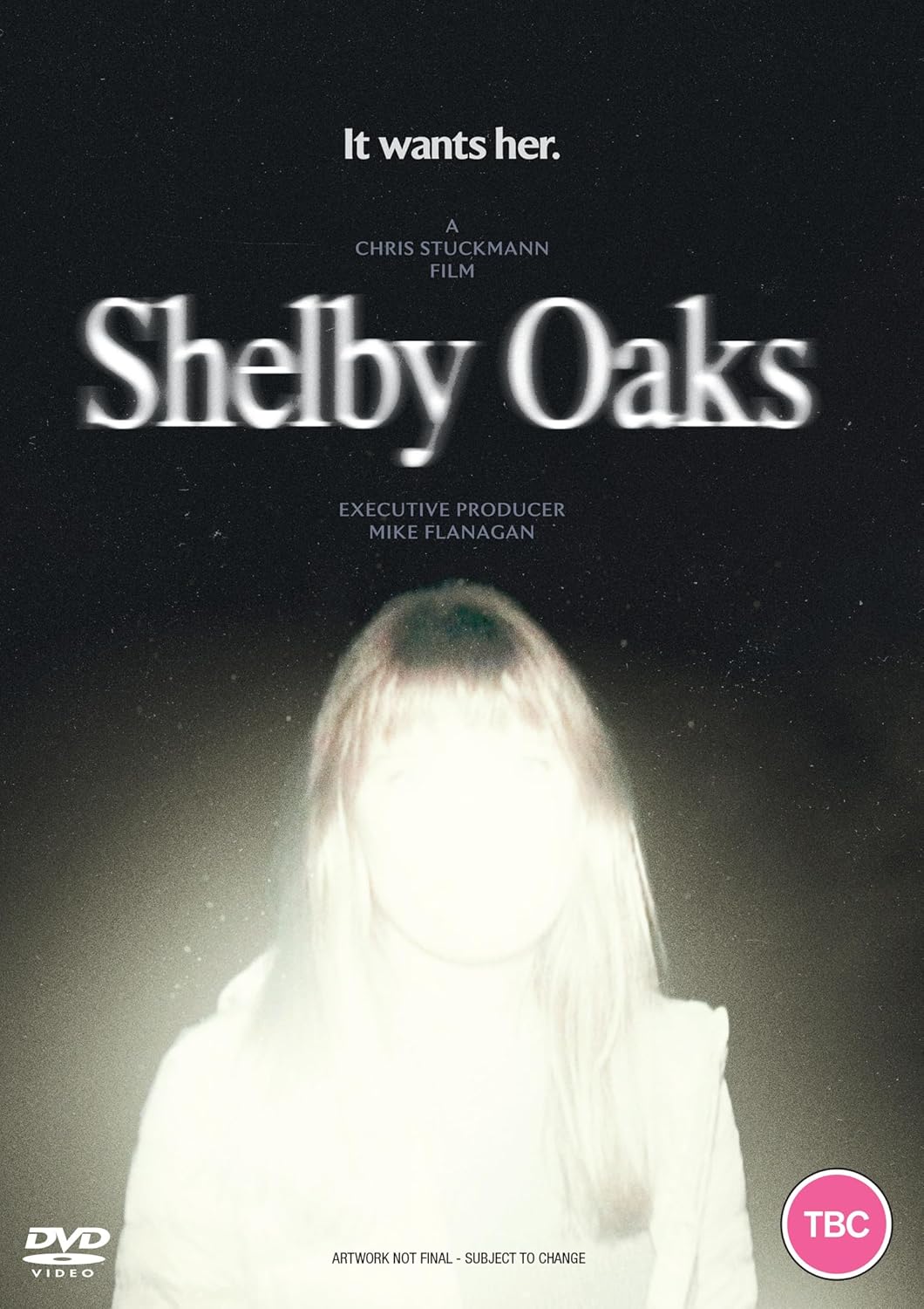 DVDLuminous, blurred figure of a girl onHS on a dark, grainy DVD cover.