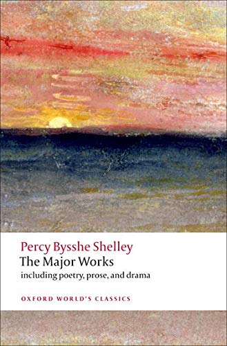 Book cover: “The Major Works” by Percy Bysshe Shelley, with seascape painting.