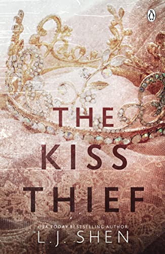 Book cover featuring a jeweled crown resting on pink lace with title text.