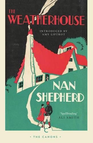 Book cover depicting a white and red house on a green hill with figures.