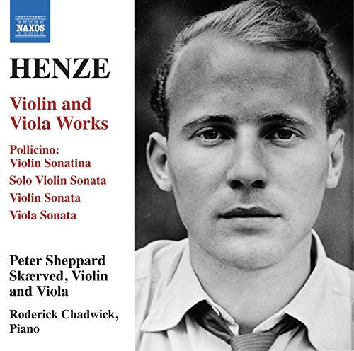 CD cover featuring a black and white portrait of composer Hans Werner Henze.