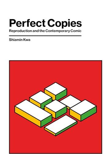 Book cover: red background with abstract stacked block illustration.