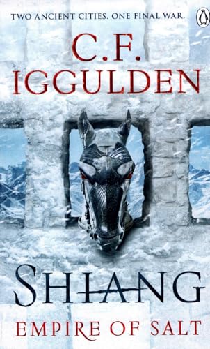 Book cover: "Shiang" by C.F. Iggulden, featuring a horse head mask and ruins.