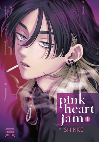 Manga cover showing a person with dark hair smoking against a pink background.