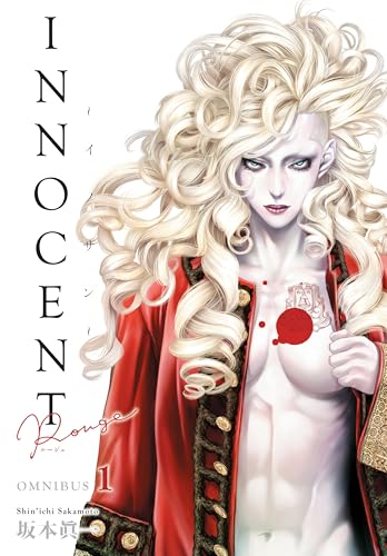 Manga cover featuring a pale person with long blonde curly hair in red clothing.