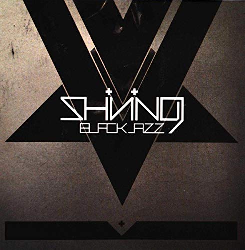 CD cover with a large black and white chevron and the text “Shining Blackjazz”.