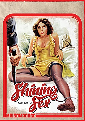 Vintage DVD cover featuring a woman in yellow, suggestive pose.
