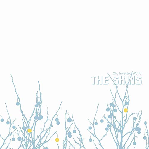 Album cover for The Shins’ “Oh, Inverted World” with blue branches and dots.