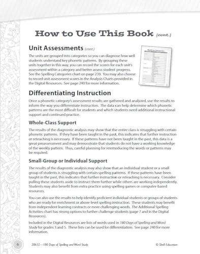 Fourth grade spelling workbook open to instruction pages with text and diagrams.