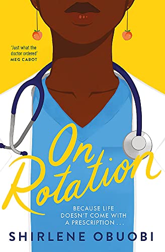 Book cover featuring a Black woman in blue scrubs and a stethoscope.