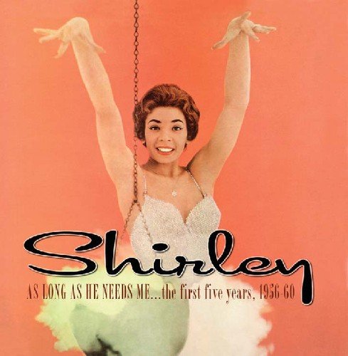 Shirley Bassey album cover featuring a woman in a white dress swinging on chains.