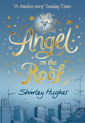 Book cover: "Angel on the Roof" with golden lettering and a starburst angel.