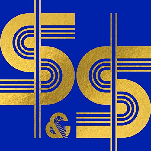 Gold art deco-style "S&S" logo on a vibrant blue background.