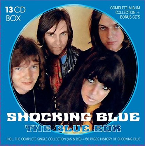 Shocking Blue "Blue Box" CD cover with band portrait and blue background.