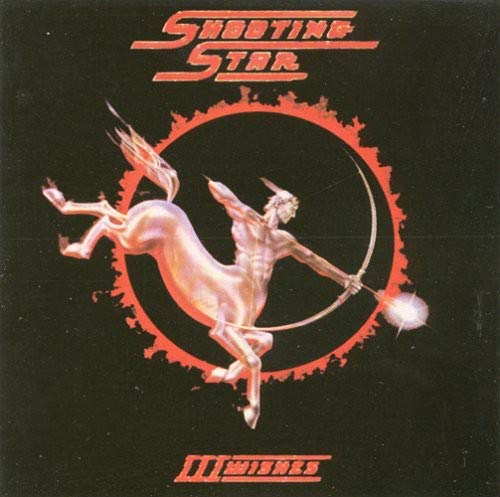 CD cover: Centaur shooting a fiery arrow within a red ring.