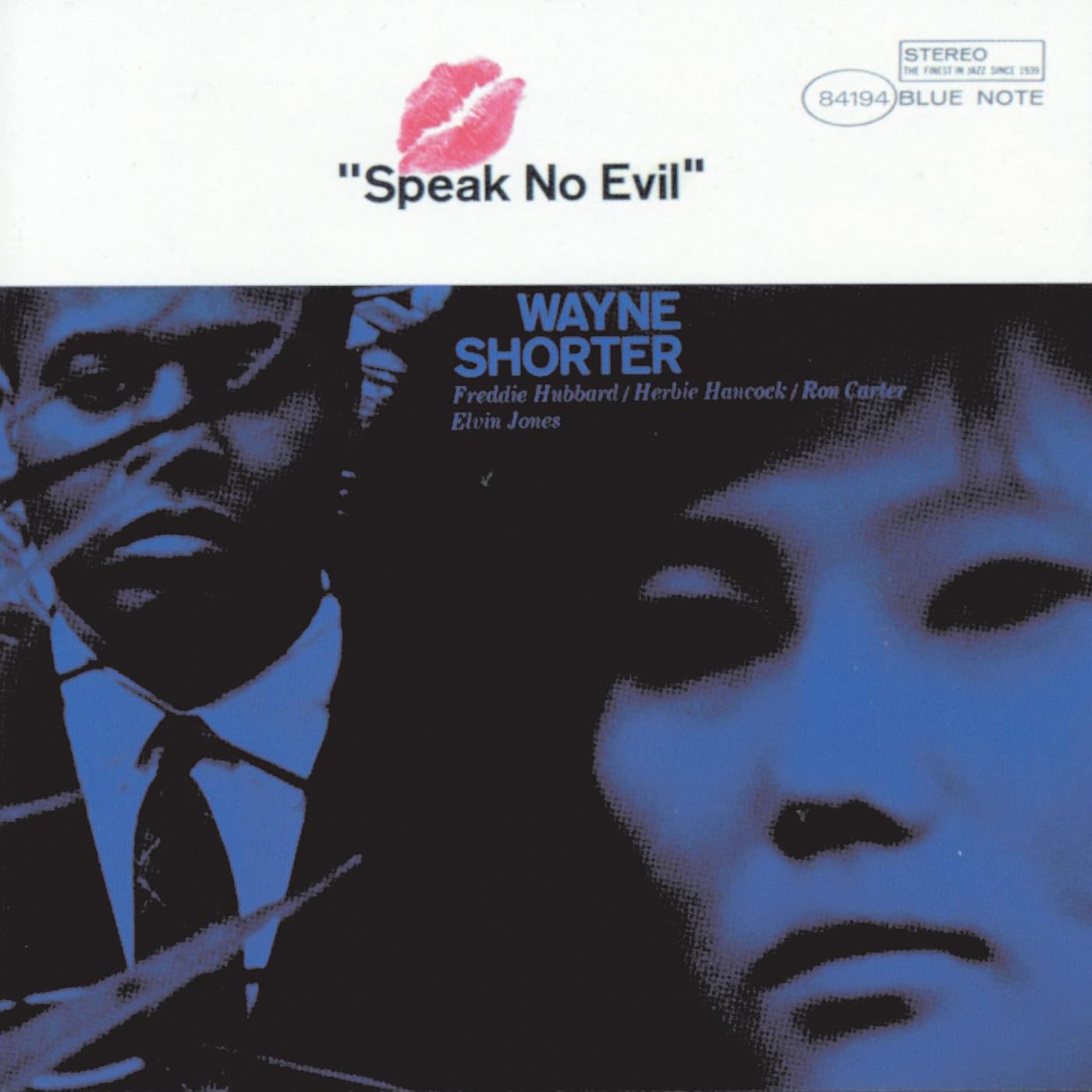CD case with album art for Shorter Wayne’s “Speak No Evil,” barcode visible.