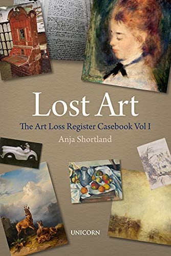 Book cover featuring diverse paintings and historical images related to lost art.